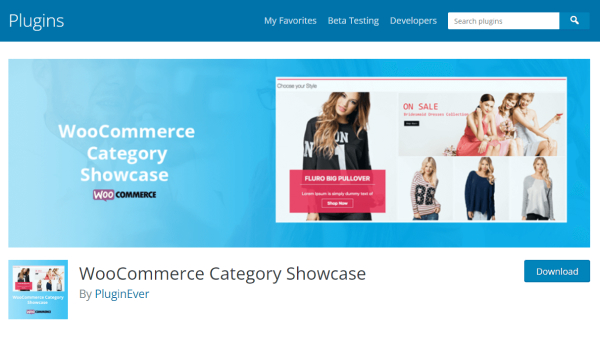WooCommerce Category Showcase  - Plugin trang danh mục WordPress