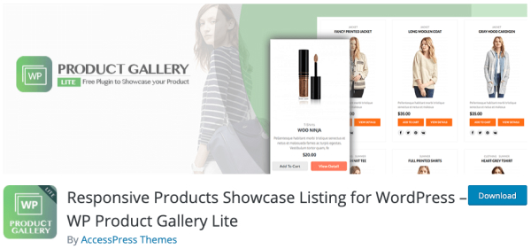 Plugin hiển thị sản phẩm WordPress WP Product Gallery Lite