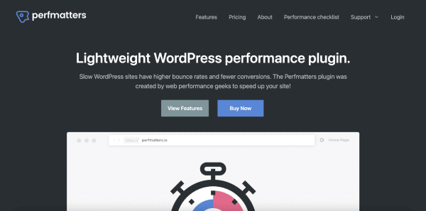 Plugin tăng tốc WordPress Perfmatters