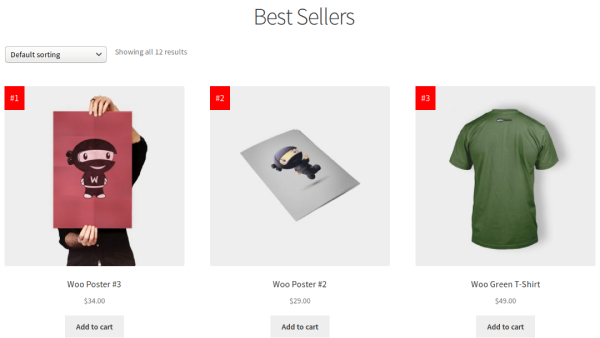Best Sellers for WooCommerce