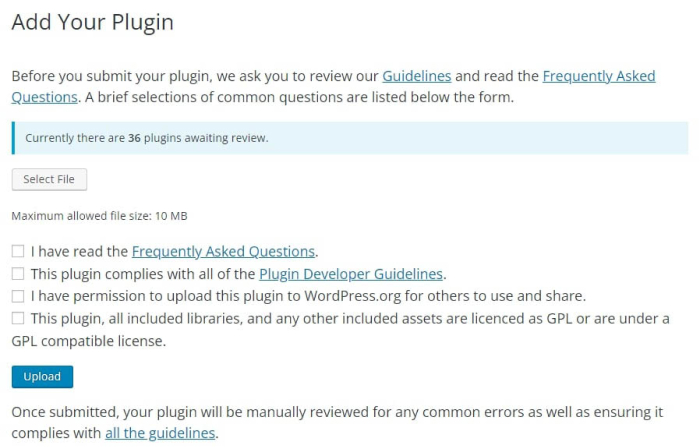 Xuất bản trên WordPress Plugin Directory
