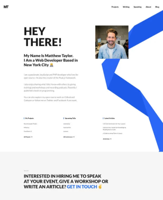 Trang chủ giao diện trang web cá nhân