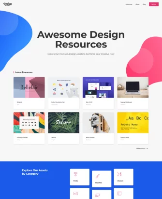 Trang chủ Giao diện trang web đẹp cho website sáng tạo và tài nguyên