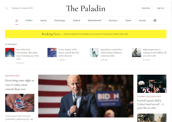 Khám phá mẫu giao diện website tin tức đẹp và đa dạng layout