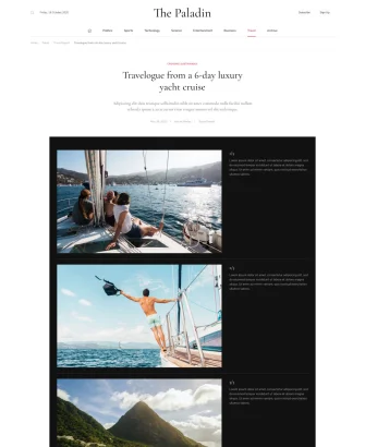 Bài đăng gallery giao diện website tin tức
