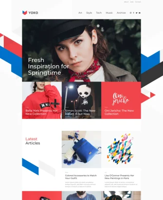 Trang chủ giao diện web tin tức