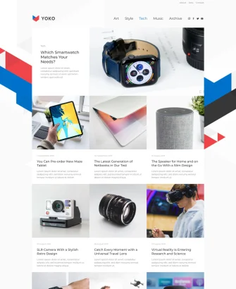 Trang công nghệ giao diện web tin tức