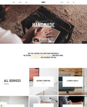 Trang chủ website handmade