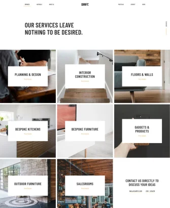 Trang dịch vụ website handmade