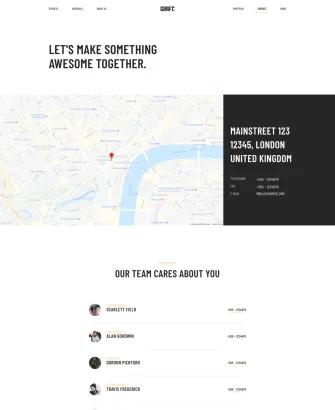 Trang liên hệ website handmade