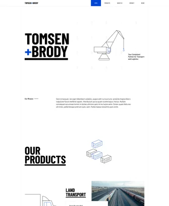 Trang chủ website logistic