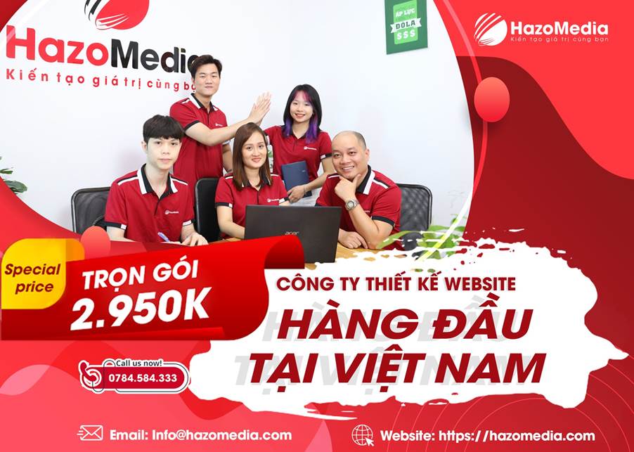 Hazo Media là một trong những đơn vị thiết kế website chuyên nghiệp