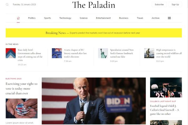 Khám phá mẫu giao diện website tin tức đẹp và đa dạng layout