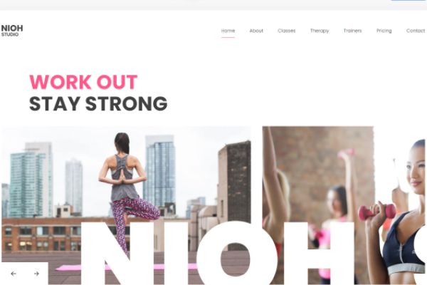Mẫu website thể thao trẻ trung và năng động dành cho WordPress